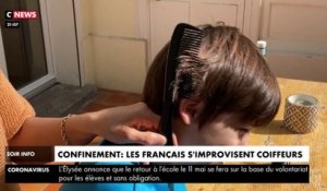 Confinement : les Français s'improvisent coiffeurs