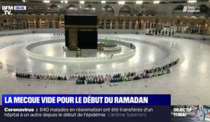 La Mecque, foyer de l'infection au coronavirus en Arabie saoudite, bien vide pour le début du ramadan