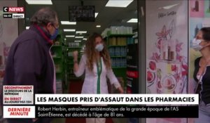 Les masques pris d'assaut dans les pharmacies