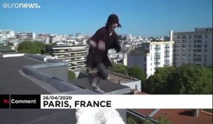 Freerun : il parcourt les toits de Paris en plein confinement