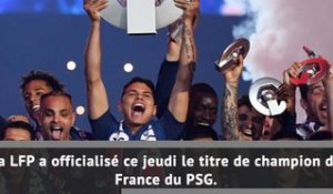 Ligue 1 - Le PSG officiellement champion de France !