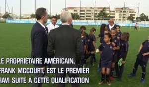 "L'OM est sur la bonne voie" les mots forts de McCourt et Eyraud après la qualification en C1