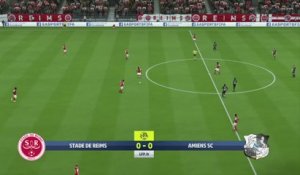 Stade de Reims - Amiens SC sur FIFA 20 : résumé et buts (L1 - 36e journée)
