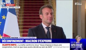 Coopération dans la recherche contre le virus: Emmanuel Macron est "convaincu que les USA y viendront"