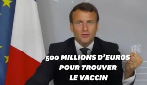 Coronavirus: Macron promet un demi-milliard d'euros pour trouver un vaccin