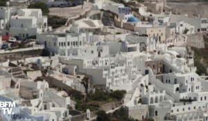 Les images de Santorin, en Grèce, vide à cause du confinement