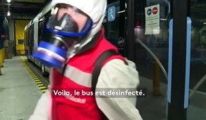 Île-de-France : du virucide sous forme de brouillard pour désinfecter les bus