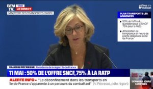 Valérie Pécresse: "Le déconfinement dans les transports en Île-de-France s'apparente à un parcours du combattant"