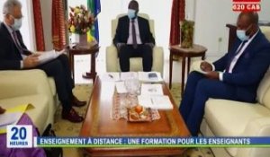 RTG / Entretien entre le représentant de l’UNESCO au Gabon et le ministre de l’éducation Nationale pour l’expérience de l’enseignement à distance