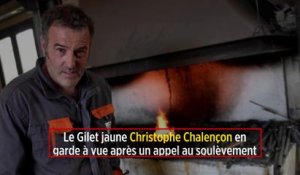 Le Gilet jaune Christophe Chalençon en garde à vue après un appel au soulèvement