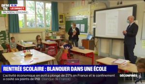 Rentrée scolaire: Jean-Michel Blanquer visite une école de Palaiseau, en Essonne
