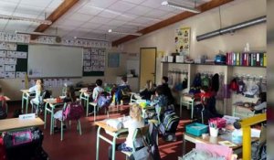Déconfinement : la rentrée des classes à l'école Sainte Marie de Saint-Nazaire