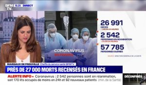 Coronavirus: 26.991 morts depuis de le début de l'épidémie en France, 348 ces dernières 24h