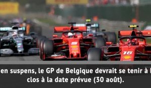 Formule 1 - Le Grand Prix de Belgique maintenu ?