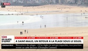 Déconfinement : A Saint-Malo, les Français sont de retour sur la plage