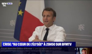 "Au cœur de l'Élysée, face à la crise": quand Emmanuel Macron répond à Philippe Etchebest et aux restaurateurs