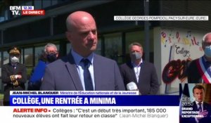 Coronavirus: les fermetures d'écoles ne doivent pas "inquiéter", affirme Jean-Michel Blanquer