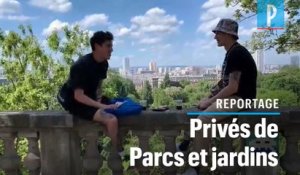 Parcs et jardins fermés : les Parisiens colonisent le trottoir