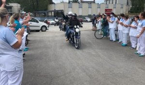 À Alençon, les motards rendent hommage aux soignants