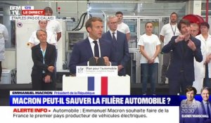 Emmanuel Macron promet des primes "de 2000 à 7000 euros" pour l'achat de véhicules électriques ou hybrides