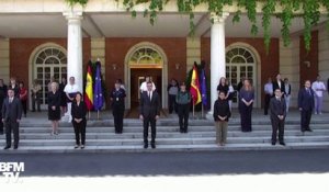 La famille royale et le gouvernement espagnol ont observé une minute de silence pour les victimes du Covid-19