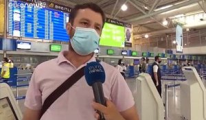 Déconfinement : les mesures sanitaires à l'aéroport d'Athènes