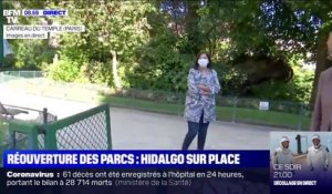 Anne Hidalgo rouvre officiellement les parcs et jardins de la ville de Paris