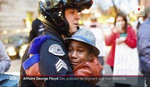 Affaire George Floyd : des policiers se joignent aux manifestants