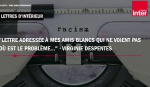 "Lettre adressée à mes amis blancs qui ne voient pas où est le problème..." - Virginie Despentes