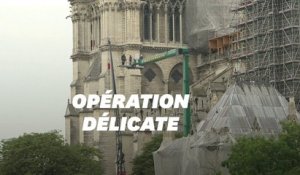 Notre-Dame de Paris: démontage de l'échafaudage de la flèche