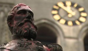 En Belgique, une statue de l'ancien roi Léopold II retirée après avoir été dégradée