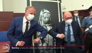 Banksy : l'œuvre du street artiste volée au Bataclan est retrouvée en Italie