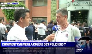 Mesures annoncées par Christophe Castaner: des policiers déposent leurs menottes à Toulouse pour exprimer "leur indignation" (SGP Police FO)