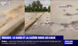 Le Gard et la Lozère sous les eaux après de violents orages