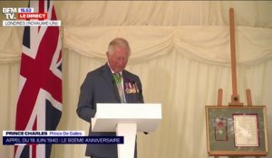 Célébrations du 18 juin: le Prince Charles accepte la Légion d'honneur pour la ville de Londres, en Français