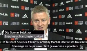 31e j. - Solksjaer : "On a fait travailler Martial pour le voir plus souvent dans la surface"