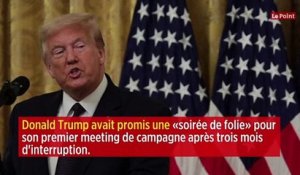 Trump : son grand meeting de retour en campagne fait « pschitt »