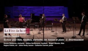 Francis Poulenc : Divertissement du Sextuor pour flûte, hautbois, clarinette, cor, basson et piano