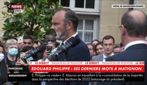 Edouard Philippe quitte Matignon et s’adresse à son successeur Jean Castex   « Je vous souhaite très sincèrement beaucoup de réussite, beaucoup de succès, pour vous bien entendu, mais surtout pour