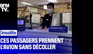 De l’enregistrement à l’embarquement, ces passagers font comme s’ils prenaient l’avion (mais ne décollent pas)