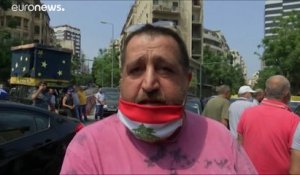 Liban : les chauffeurs de taxi manifestant dans la capitale