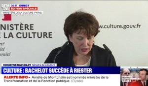 Roselyne Bachelot: "Être ministre de la Culture est la plus belle fonction de notre République"