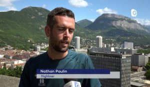 Reportage - Sur le fil ... de l'Hôtel de ville à la tour Perret avec Nathan Paulin