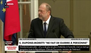 Remaniement : Éric Dupond-Moretti ne fait «de guerre à personne»