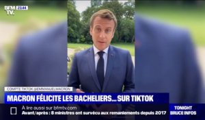 Emmanuel Macron a félicité les bacheliers... sur TikTok