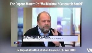 Quand Dupont-Moretti refusait l'idée de devenir ministre un jour