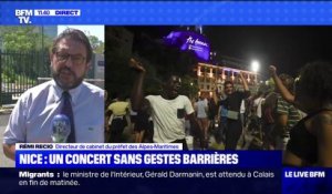 Concert à Nice: la préfecture rappelle que des "messages audio et vidéo" sur les gestes barrières étaient diffusés