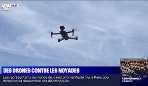 Les secouristes utilisent des drones contre les noyades dans cette base de loisirs parisienne