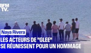 Des acteurs de "Glee" rendent hommage à Naya RIvera sur les bords du lac Piru