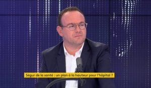 Fermetures de lits dans les hôpitaux : "Très clairement" il y a un examen de conscience à faire à droite "et il faut l'assumer", reconnaît Damien Abad